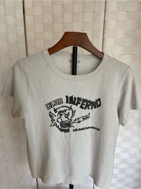 Brandy Melville Club Inferno Graphic Tee